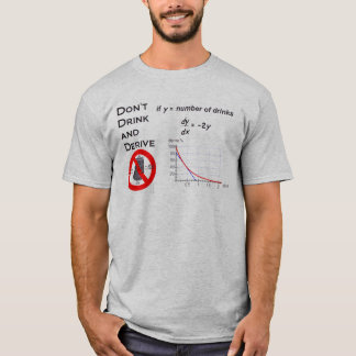 Dricka och härleda t-shirt
