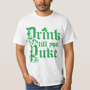 Dricka, Til du Puke T Shirt