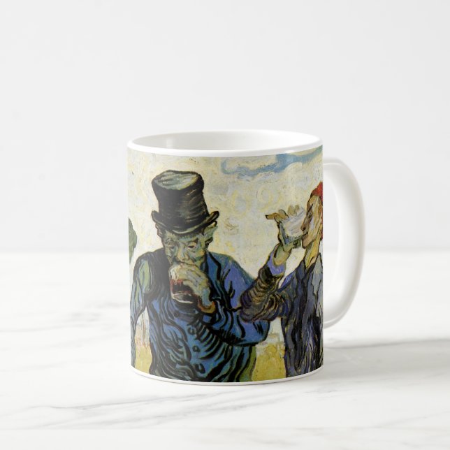Drickande bönder av Vincent van Gogh Kaffemugg (Framsida höger)