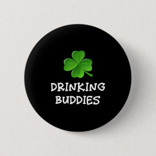 Drickande kompisar St Patricks dag Öl Rolig Iri-s Knapp