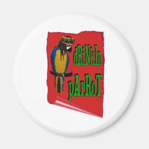 Drickande papegoja magnet