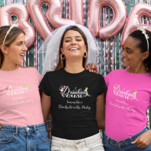 Drickande Sällskap Anpassad Sjungmö Hjälp Bröllop T Shirt