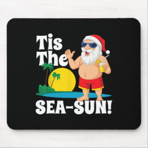 Drickande Tomte Är Det Soliga Julhavet I Musmatta
