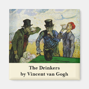 Drickarna av Vincent van Gogh Magnet