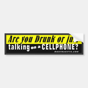 Drickas du eller tala precis på en mobiltelefon? bildekal