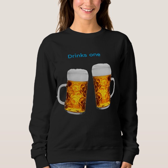 Dricker en hoodie kvinnor 2026 t shirt (Framsida)