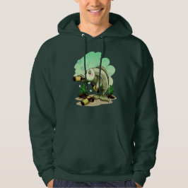 Dricker fisk-tröjor & jackor sweatshirt