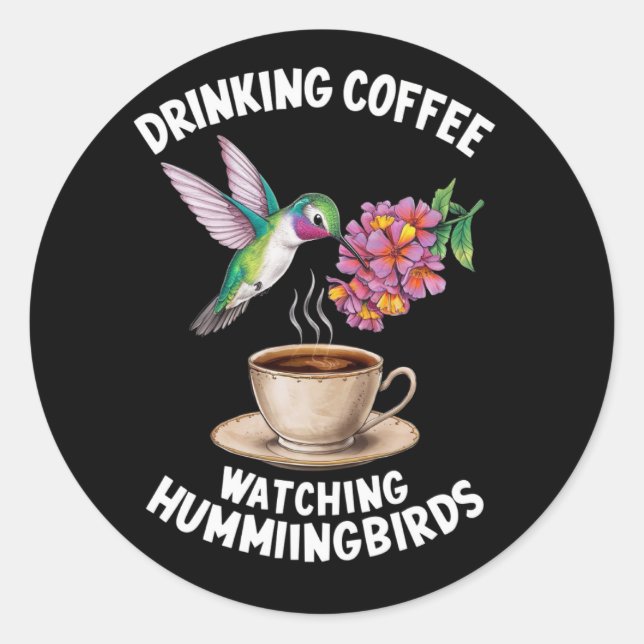 DRICKKOFFEBEHANDLING AV HUMINGBIRDS RUNT KLISTERMÄRKE (Framsida)