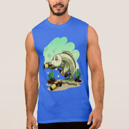 Drickning av fiskskjortor och jacka t-shirt