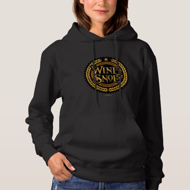 Drickning av vin Snob Vin T Shirt (Framsida)