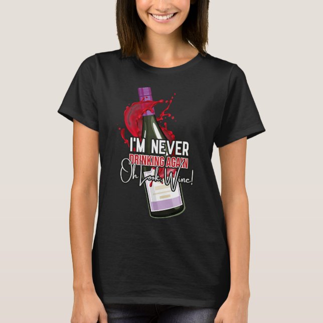 Drickning av Vin.. T Shirt (Framsida)