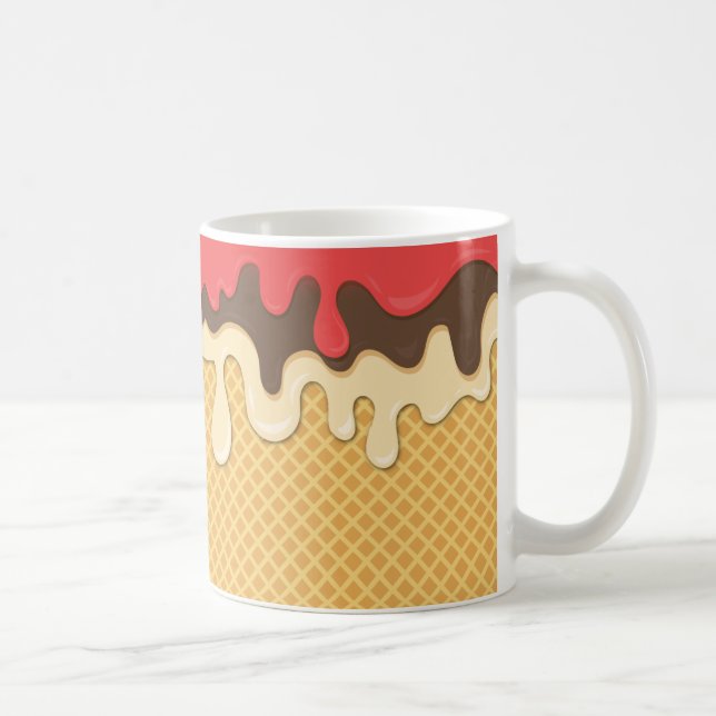 Drickning Cone Cone Coffee Mugg, Kopp (Höger)