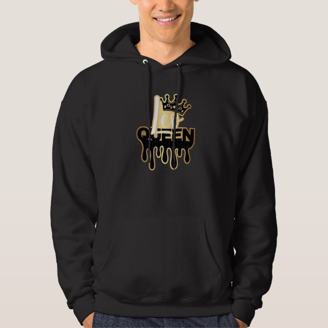 Drickning Leo Queen Zodiac Hoodie (Framsida)