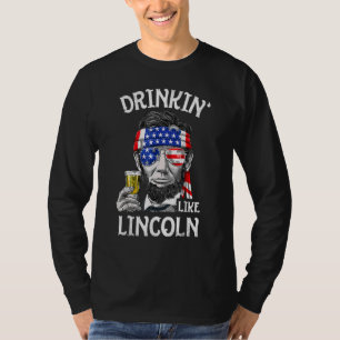 Drickning som Lincoln 4:e juli Manar Abraham Meri T Shirt