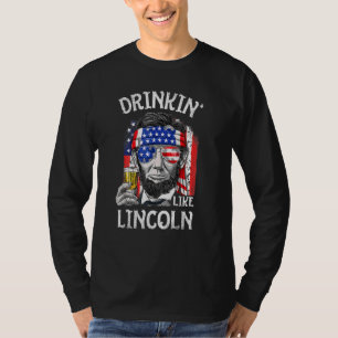 Drickning som Lincoln 4:e juli Manar Abraham Meri T Shirt