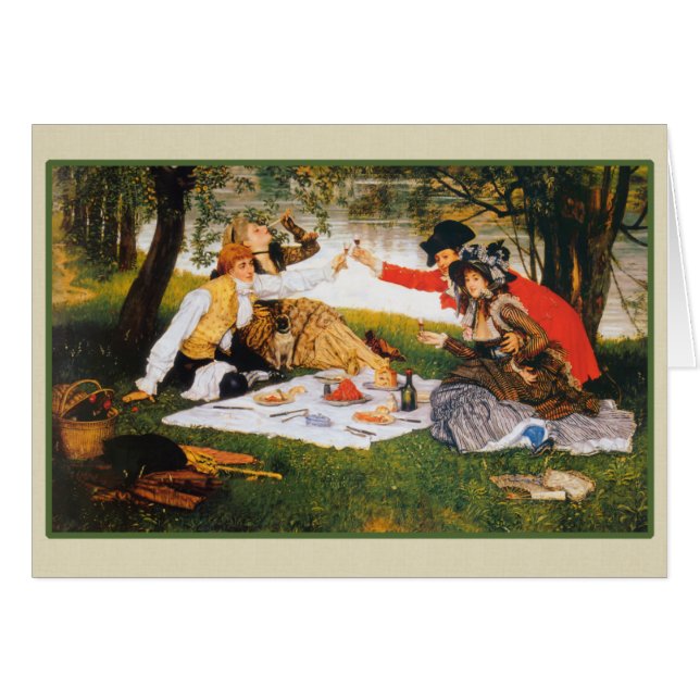 Drickning vid floden hälsningskort (Framsidan Horizontal)