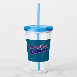 Dricksbägare med sugrör - Det är nästa år Take Away Mugg