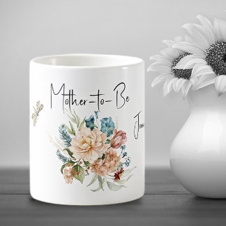 Drickse Muggen Blivande Mamma Blåa Bukettaccenter Kaffemugg