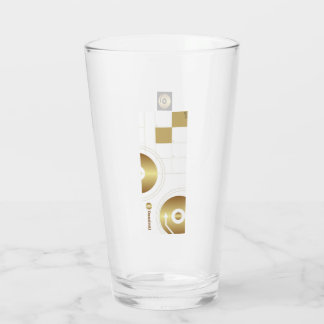 Dricksglas DamienJ-logotyp Glaskopp