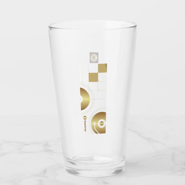 Dricksglas DamienJ-logotyp Glaskopp (Baksida)