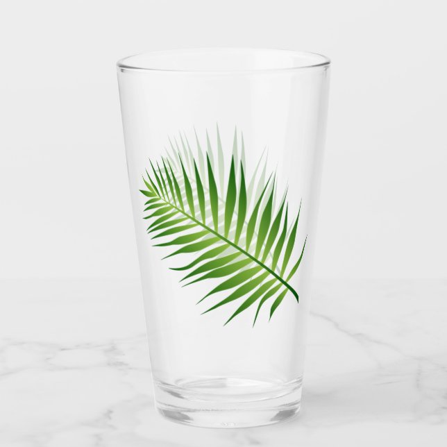 Dricksglas för botaniskt bruk i Fern Löv Glaskopp (Framsida)