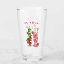 Dricksglas för Coola av färska jordgubbar