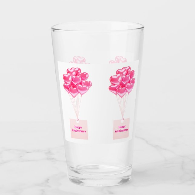 Dricksglas för lycklig-årsdagen glaskopp (Framsida)