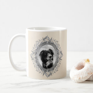 Drickskaffe: Festive Silver Ram Photo Kaffemugg