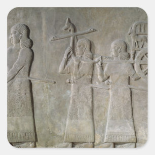 Drickskärl och Royalets chariot Fyrkantigt Klistermärke