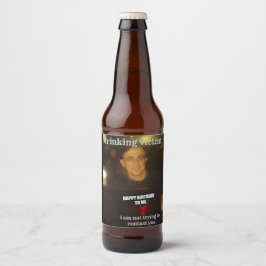 dricksoffer ölflaska etikett