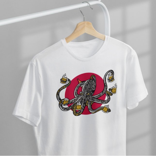 Dricksöl av bläckfisk t shirt (Skapare uppladdad)