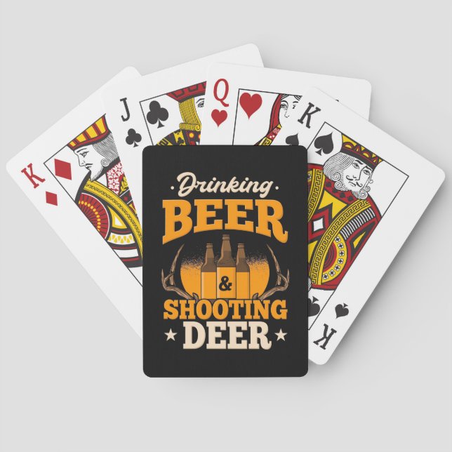 Dricksöl och jakt på Hjort Casinokort (Baksidan)