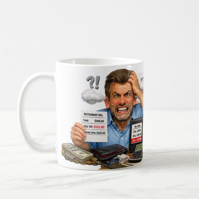 Drickspenningspanik Kaffemugg (Vänster)