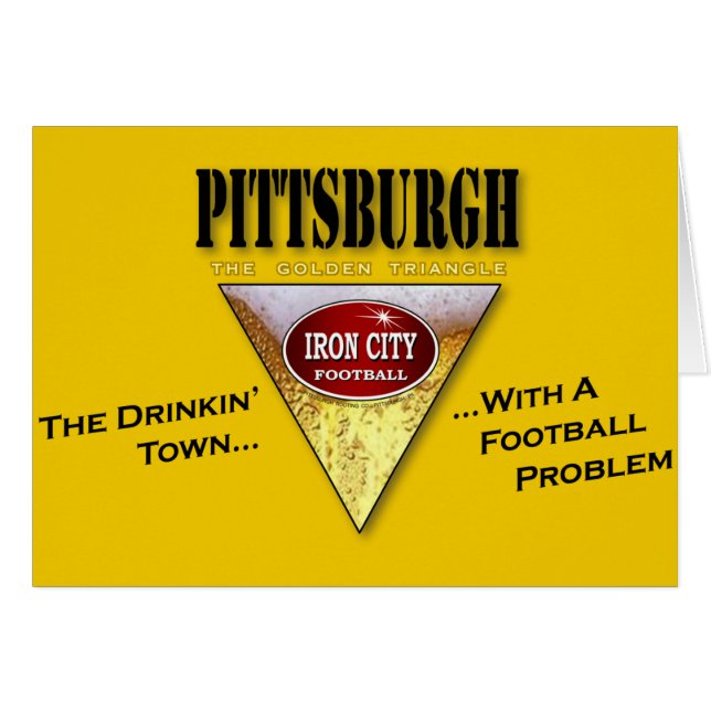 Drickstift med ett fotbollsproblem hälsningskort (Framsidan Horizontal)