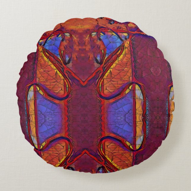 Dried Earth Rund Kudde (Framsidan)