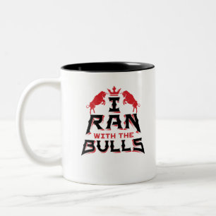 Drift av Bulls Pamplona San Merin Souvenir Två-Tonad Mugg