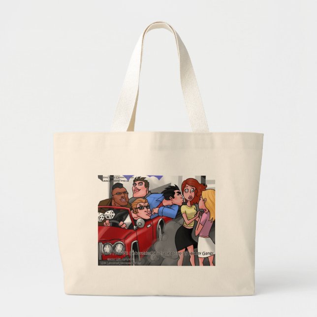 Drift av Hickey Gangs Funny Tees Mugg & Gifts Jumbo Tygkasse (Framsidan)
