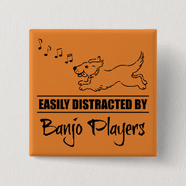 Drift av Hund lätt distraherat av Banjo Players Knapp