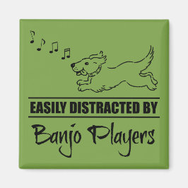 Drift av Hund lätt distraherat av Banjo Players Magnet