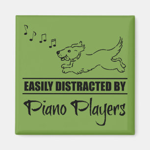 Drift av Hund som enkelt distraherats av Piano Pla Magnet