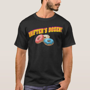 Drift av Kung Donuts Drifters Dozen Speciell donut T Shirt