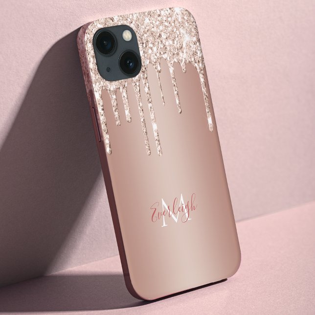 Drift av lyxolja Ro Guld Glitter med Namn/Monogram (Skapare uppladdad)