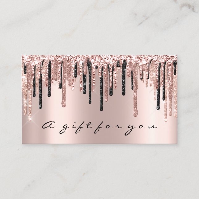 Drift av presentkort Nagel Makeup Eyelash Ro Visitkort (Framsida)