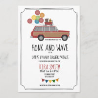 Drift av Thru Baby Shower Wood SUV Wagon Primära L