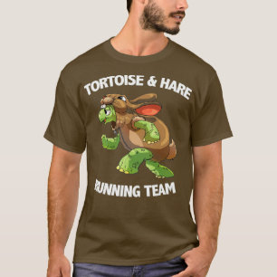 Drift av tortoise och hare som driver team t shirt