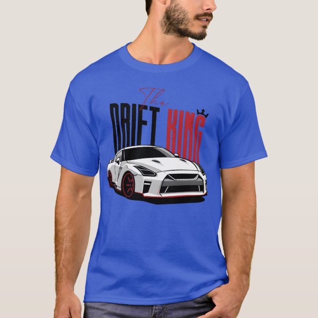 Drift-bilpojken retro t shirt (Framsida)