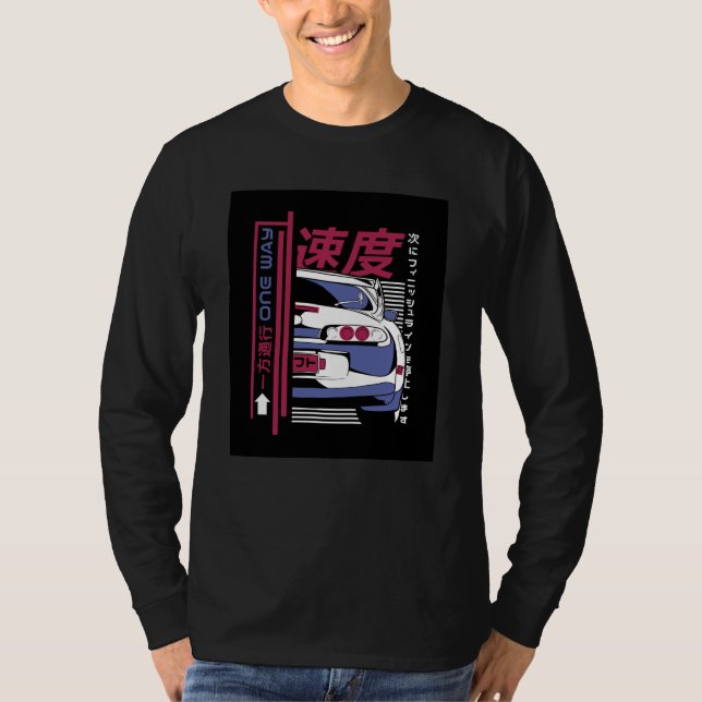 Drift Car Japan T Shirt (Framsida)