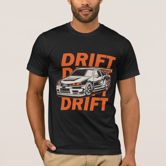 Drift Car Racing  T Shirt (Framsida)