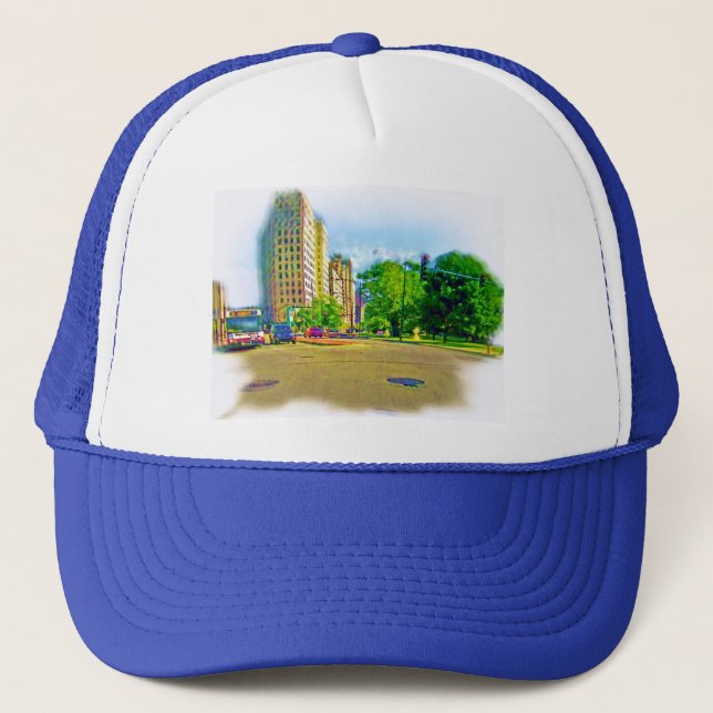 Drift genom Lincoln Avenue Truckerkeps (Framsida)