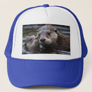 **"Drift i Kärlek: Mummy och Baby Otter"** Keps